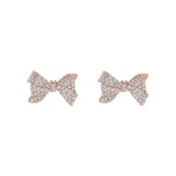 Ted Baker Barseta Rose Gold Coloured Crystal Bow Stud Earrings