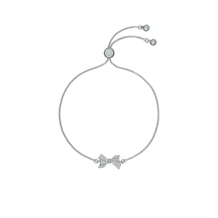 Ted Baker Barset White Crystal Bow Detail Adjustable Bracelet