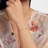 Ted Baker Barset Rose Gold Coloured Crystal Bow Adjustable Bracelet