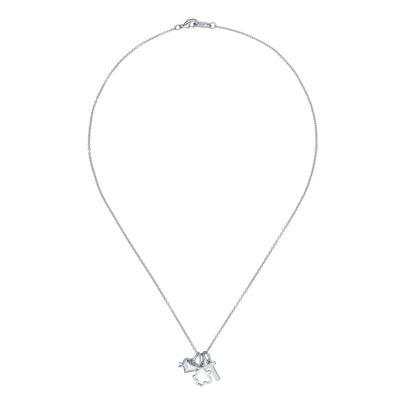 Ted Baker Amyas Charmed Silver Coloured Choker Gift Set 45cm Necklace