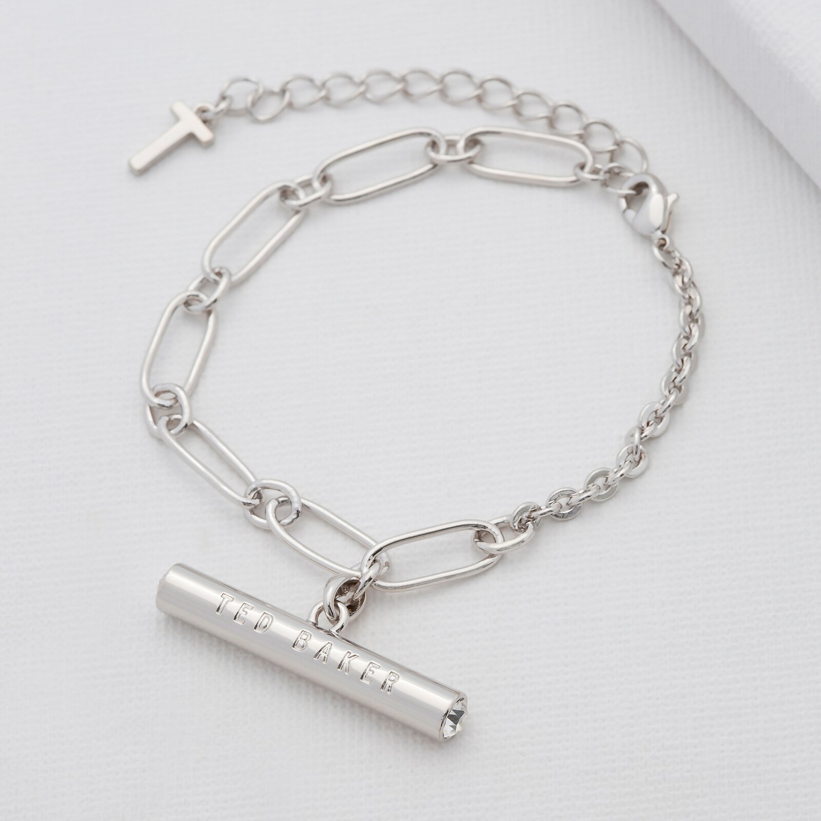 Ted Baker Tharsa Silver Coloured Tharsa T-Bar Bracelet Ted Baker Tharsa Silver Coloured Tharsa T-Bar Bracelet