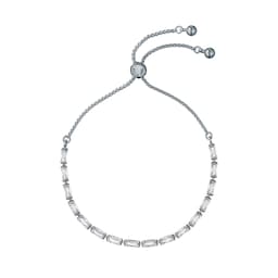 37240894 - Isela White Gold Coloured Crystal Baguette Bracelet