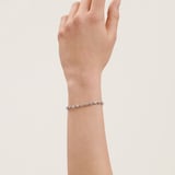 Ted Baker Isela White Gold Coloured Crystal Baguette Bracelet