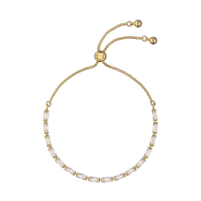 Ted Baker Isela Yellow Gold Coloured Crystal Baguette Bracelet