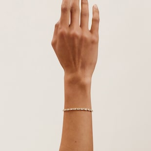 Ted Baker Isela Yellow Gold Coloured Crystal Baguette Bracelet