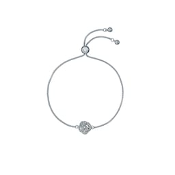 37240905 - FLORINA Silver Coloured Crystal Flower Bracelet