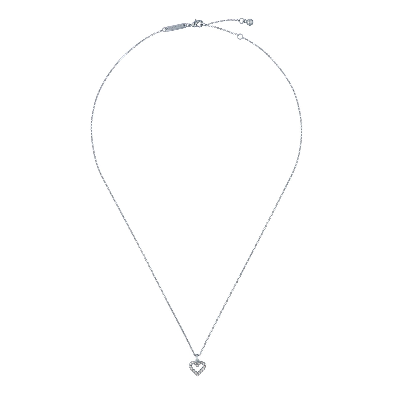 Ted Baker AMORE Halo Heart Silver Coloured Crystal Heart Pendant