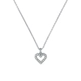 Ted Baker AMORE Halo Heart Silver Coloured Crystal Heart Pendant