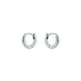 Ted Baker CRISETE Silver Coloured Logo Hoop Earrings