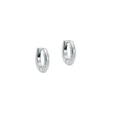 Ted Baker CRISETE Silver Coloured Logo Hoop Earrings