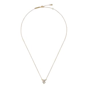 Ted Baker JOYELLE Jewel Cluster Yellow Gold Coloured Crystal Necklace