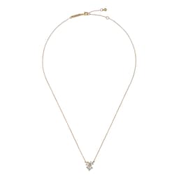 37240914 - JOYELLE Jewel Cluster Yellow Gold Coloured Crystal Necklace