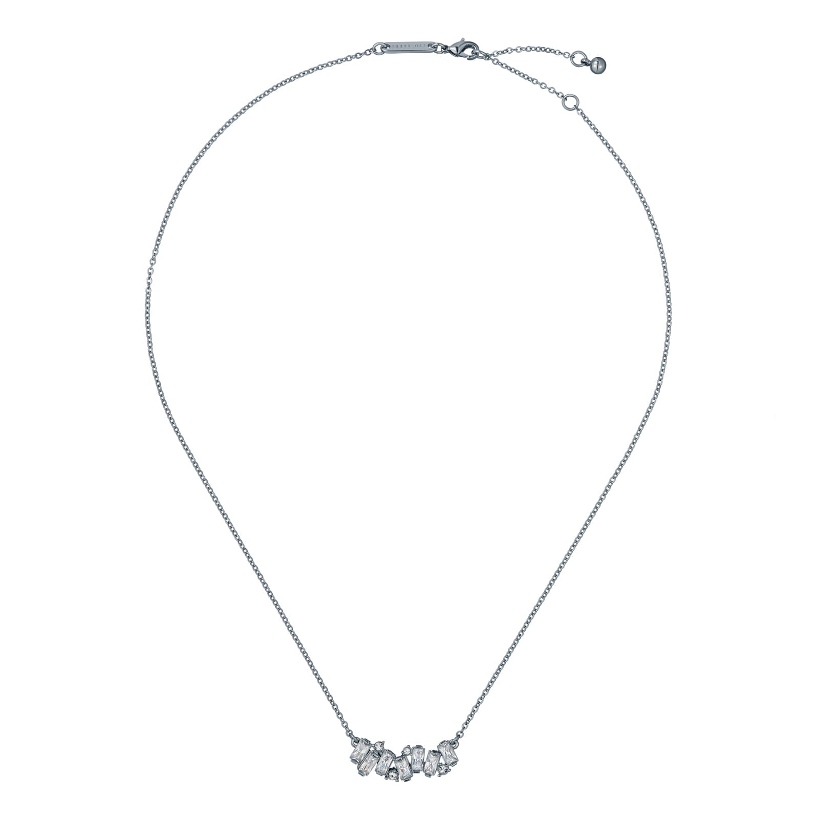 Ted Baker Clarita White Gold Coloured Crystal Pendant