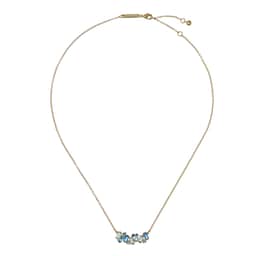 37240919 - Clarita Yellow Gold Coloured Multi Coloured Crystal Pendant