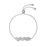 Ted Baker Clarrie White Gold Coloured Crystal Cluster Bracelet