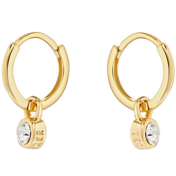 Ted Baker SINALAA Yellow Gold Coloured Huggie Earrings