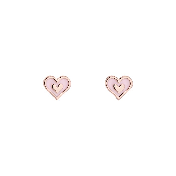 Ted Baker ELLIOT Rose Gold Coloured Heart Stud Earrings
