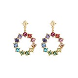 Ted Baker CRISSTY Yellow Gold Coloured Rainbow Crystal Drop Earrings
