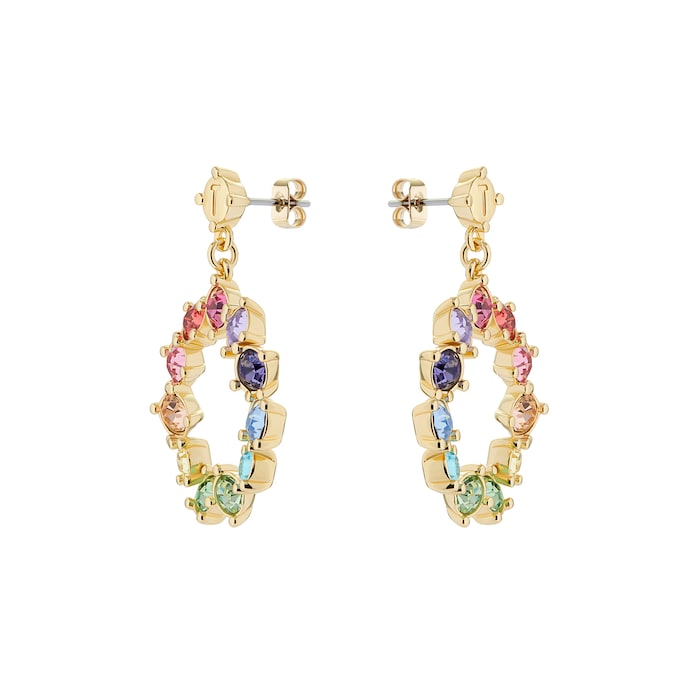 Ted Baker CRISSTY Yellow Gold Coloured Rainbow Crystal Drop Earrings