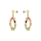 Ted Baker CRISSTY Yellow Gold Coloured Rainbow Crystal Drop Earrings