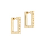 Ted Baker SENRII Yellow Gold Coloured Small Square Hinge Earrings