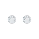 Ted Baker SEESAY Silver Coloured Sparkle Dot Logo Stud Earrings