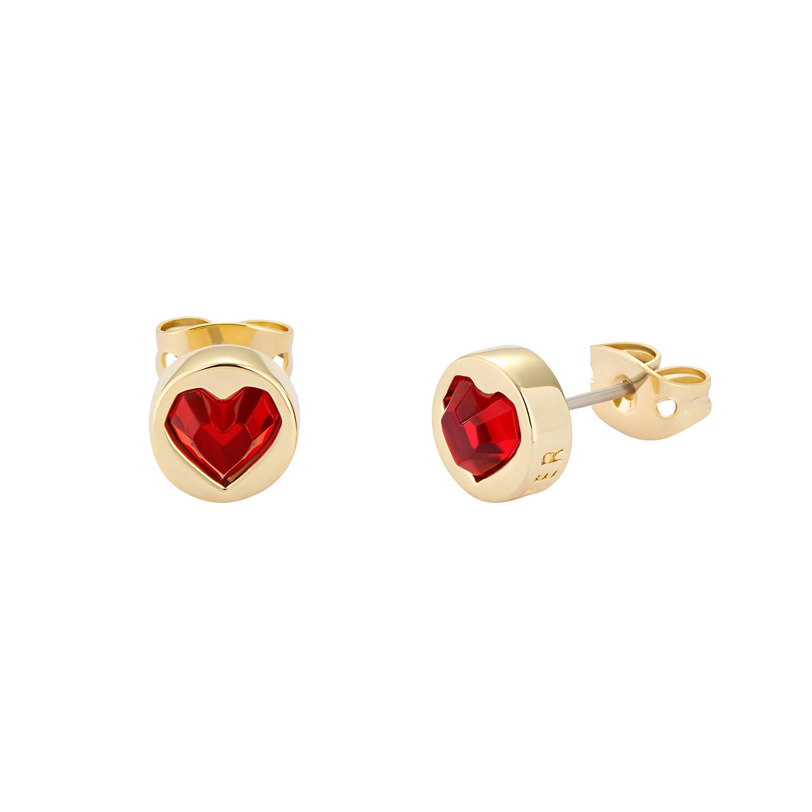 Ted Baker HEARTAN Yellow Gold Coloured Heart Rock Stud Earrings