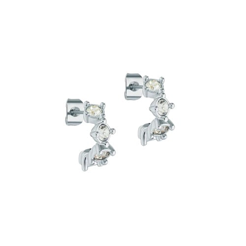 Ted Baker CRESITA Silver Coloured Crystal Nano Hoop Earrings