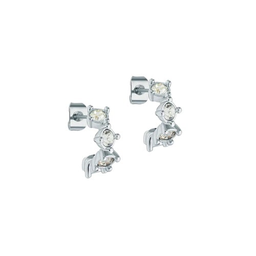 Ted Baker CRESITA Silver Coloured Crystal Nano Hoop  Earrings