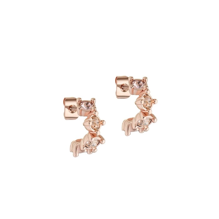 Ted Baker CRESITA Rose Gold Coloured Crystal Nano Hoop  Earrings