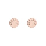 Ted Baker SEESAY Rose Gold Coloured Sparkle Dot Logo Stud Earrings