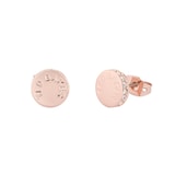 Ted Baker SEESAY Rose Gold Coloured Sparkle Dot Logo Stud Earrings