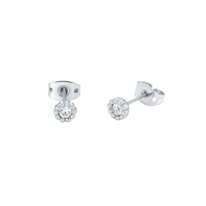 Ted Baker PERELLA Silver Tone Crystal Nano Stud Earrings
