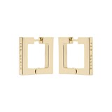 Ted Baker SAADIEY Yellow Gold Coloured Large Square Hinge Earrings