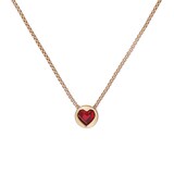 Ted Baker HARPARH Yellow Gold Plated Heart Rock Pendant