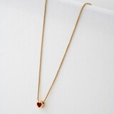 Ted Baker HARPARH Yellow Gold Plated Heart Rock Pendant