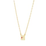 Ted Baker LARESSA Yellow Gold Plated Love Letter Pendant