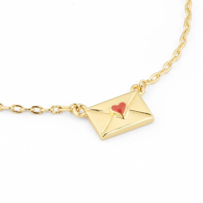 Ted Baker LARESSA Yellow Gold Plated Love Letter Pendant