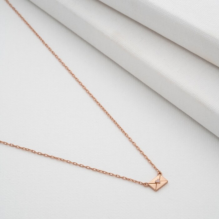 Ted Baker LARESSA Rose Gold Plated Love Letter Pendant