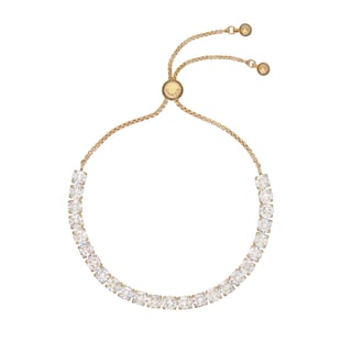 Ted Baker MELRAH Yellow Gold Coloured Icon Crystal Slider Bracelet