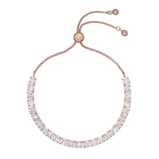 Ted Baker MELRAH Rose Gold Coloured Icon Crystal Slider Bracelet