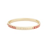 Ted Baker ELLIEE Yellow Gold Plated Enamel Heart Bangle
