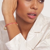 Ted Baker ELLIEE Yellow Gold Plated Enamel Heart Bangle