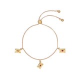 Ted Baker LARSELA Yellow Gold Plated Love Letter Charm Bracelet