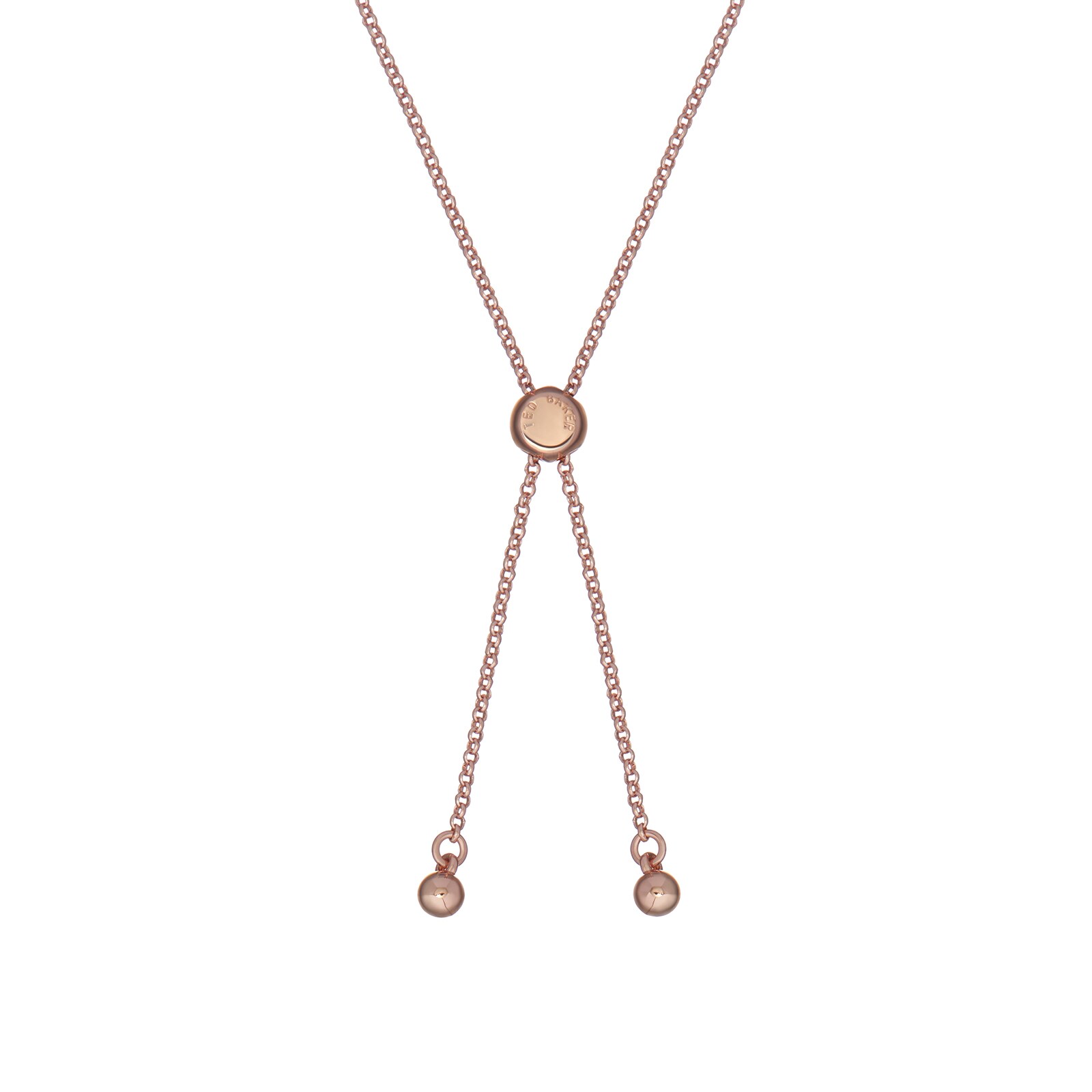 Ted Baker LARSELA Rose Gold Plated Love Letter Charm Bracelet