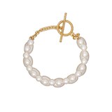 Ted Baker PARKAH Yellow Gold Plated Pearl Bubble Double Strand Bracelet
