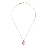 Ted Baker Molli Yellow Gold Coloured Monogram Crystal Pendant