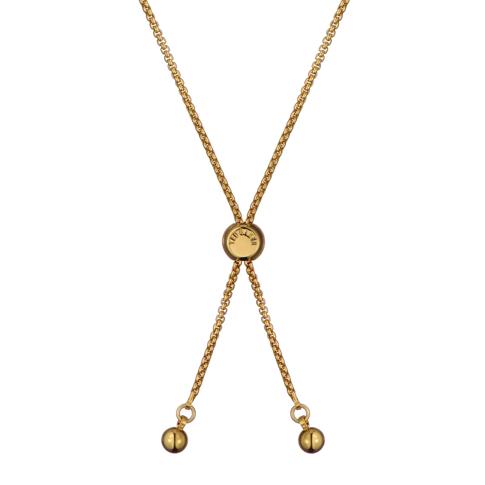 Ted Baker Molina Yellow Gold Coloured Monogram Crystal Bracelet Ted Baker Molina Yellow Gold Coloured Monogram Crystal Bracelet