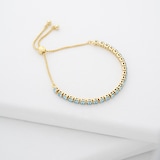 Ted Baker Melrah Yellow Gold Coloured Crystal Tennis Bracelet