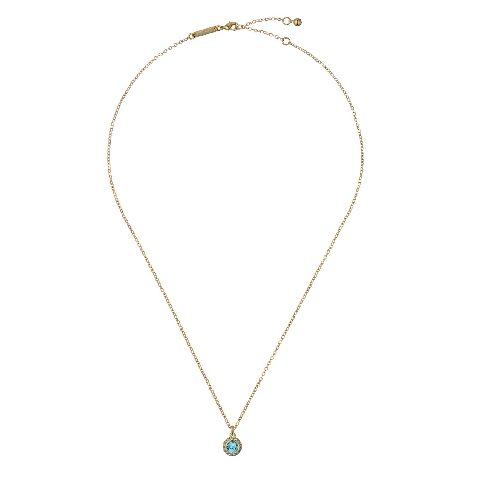Ted Baker Soltell Yellow Gold Coloured Sparkle Crystal Pendant